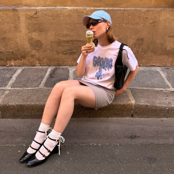 Zara black patent strappy maryjane heels - Picture 7 of 16